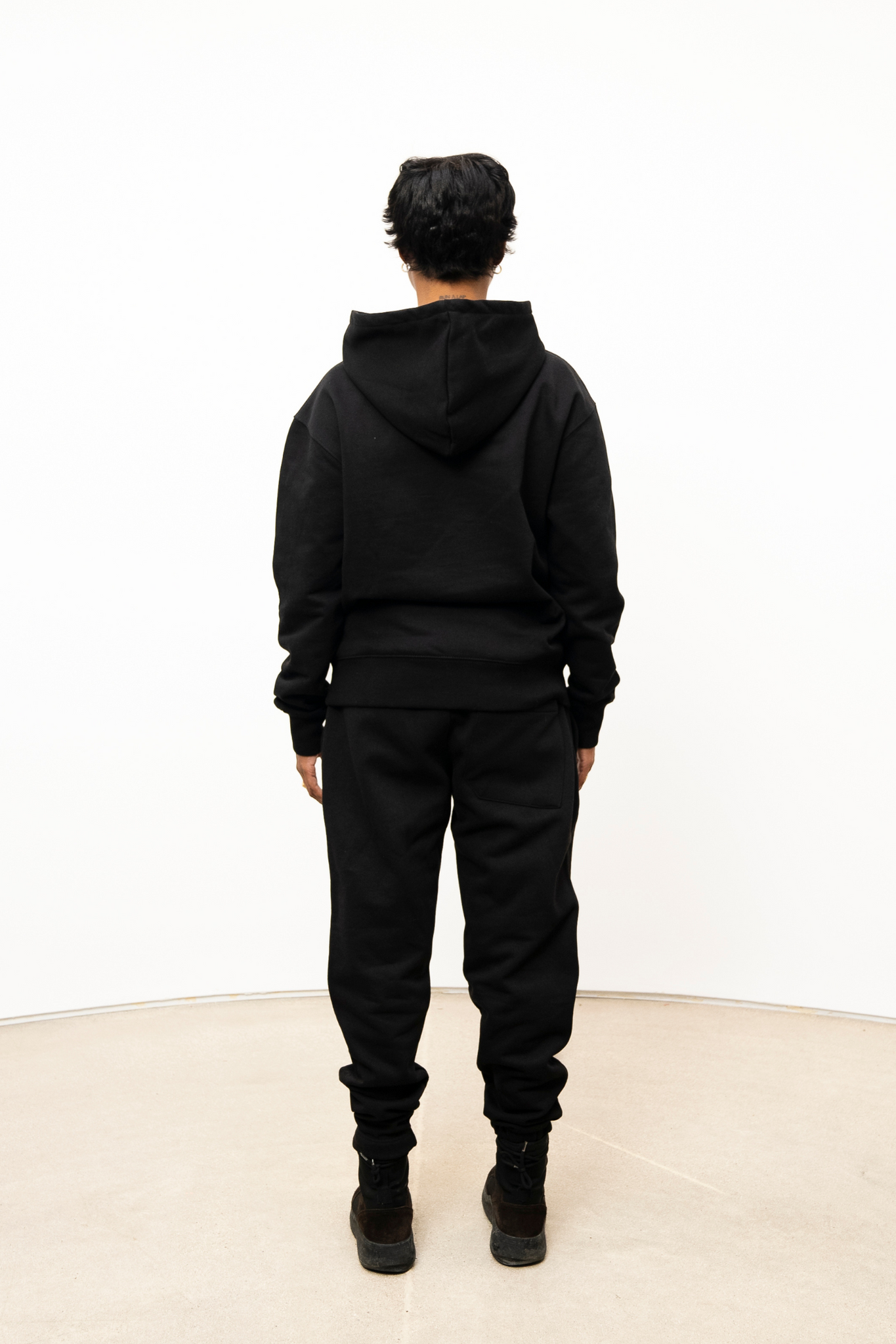 SR BLACK HEAVY FLEECE SWEATPANT