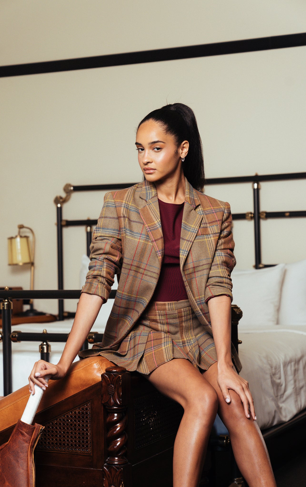 PLAID TAILOR JACKET