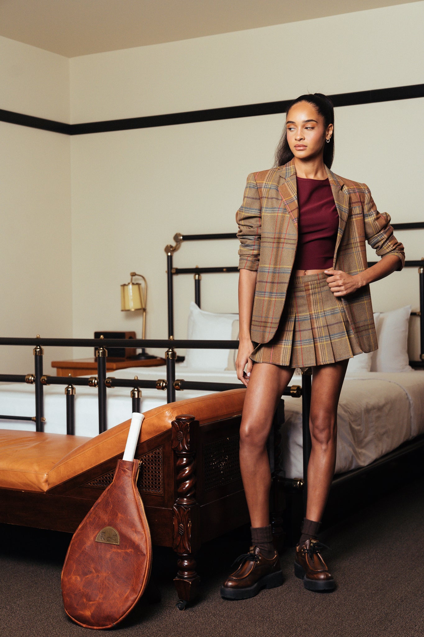 PLAID TAILOR JACKET