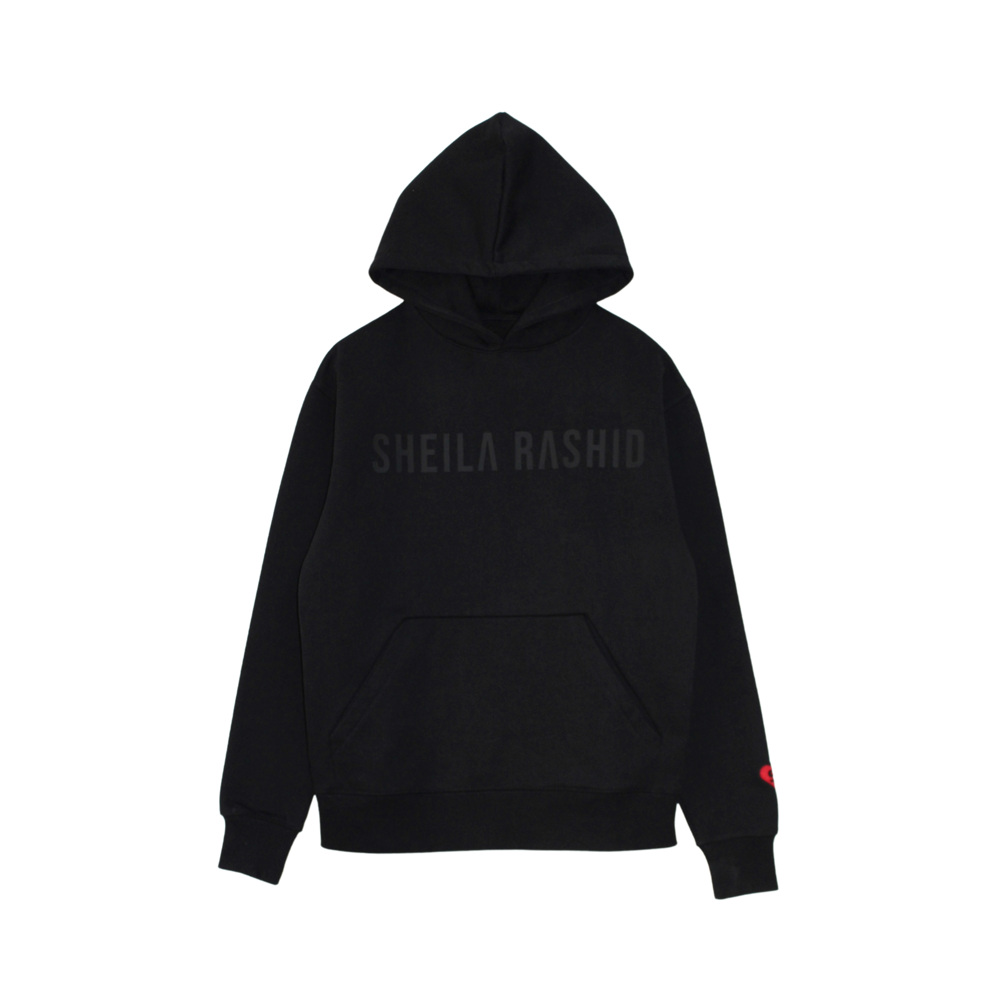 SR BLACK HEAVY FLEECE HOODIE